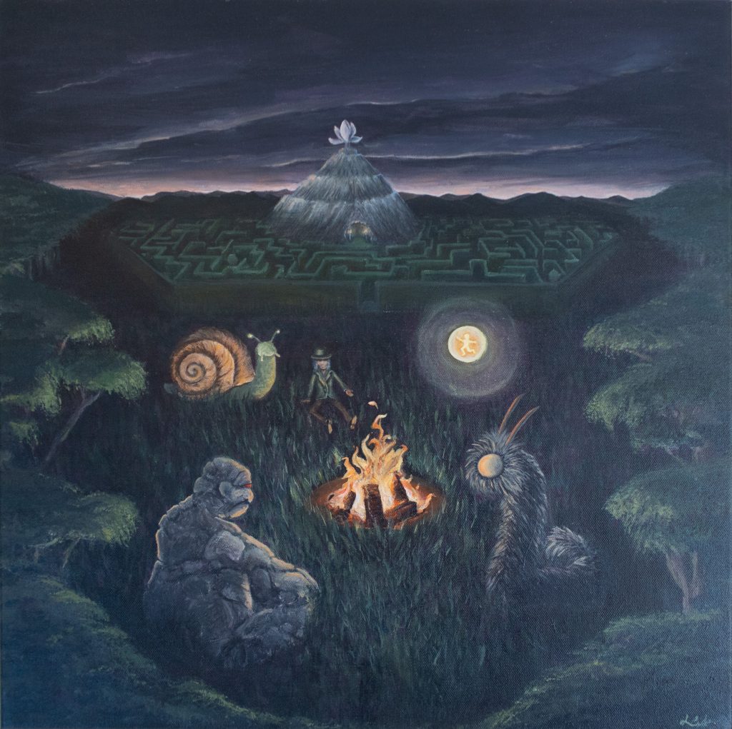 Thumbnail of painting titled 'Gathering'