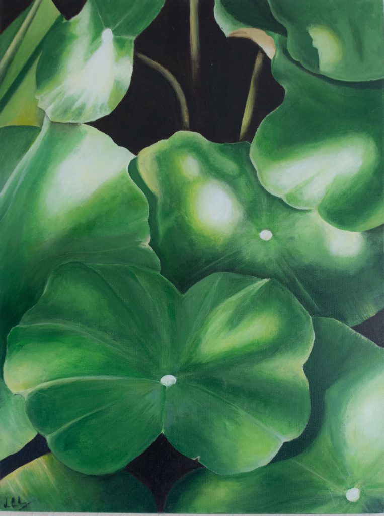Thumbnail of painting titled 'Lily pads in Taipei'